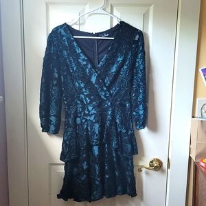 Lulu's black and green dress